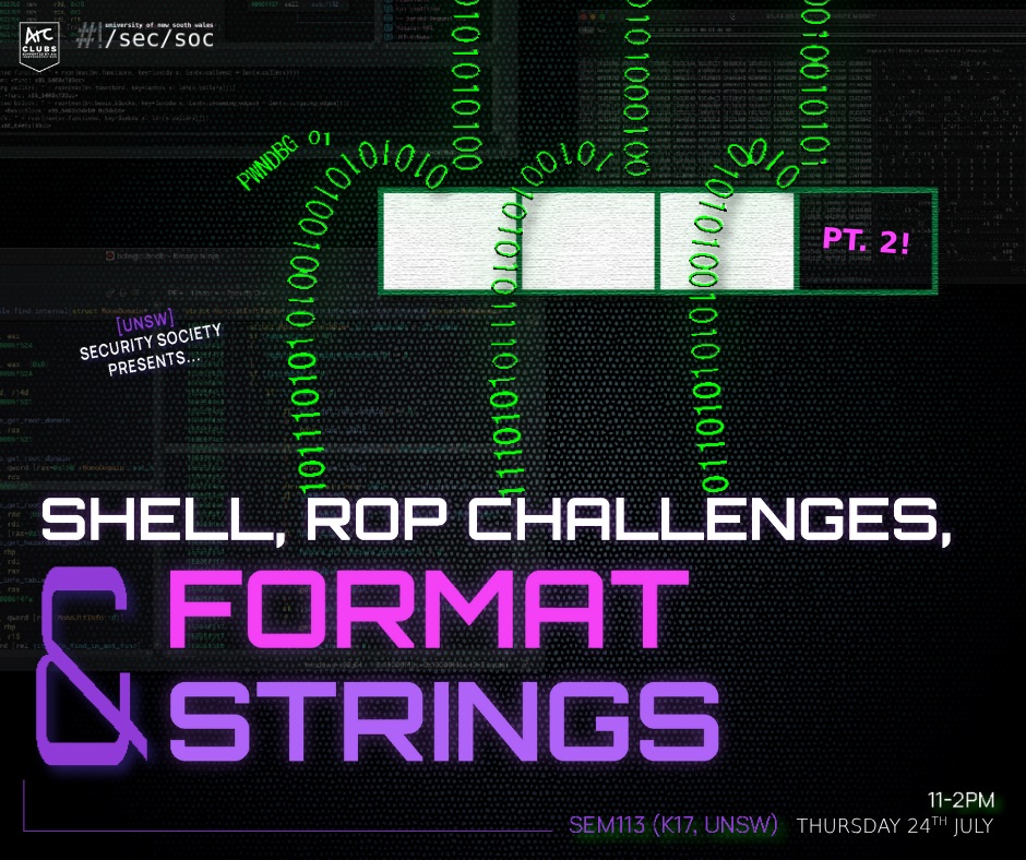 Binex Workshops Pt. 2: Shell, ROP Challenges, & Format Strings