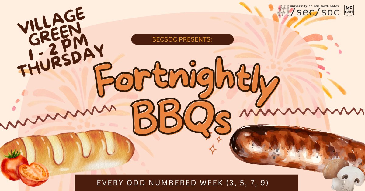 Fortnightly BBQs ๐ฅ๐๐ญ